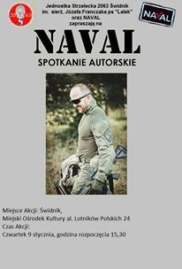 Plakat spotkania autorskiego - Miejski Ośrodek Kultury w Świdniku, 9 stycznia